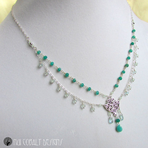 Dew Drop Fairy Necklace - Nui Cobalt Designs - 1