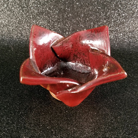 Scarlet Swirls Offering Bowl