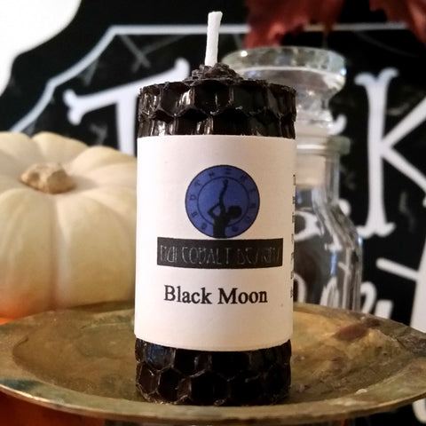 Black Moon Mini Candle - Nui Cobalt Designs