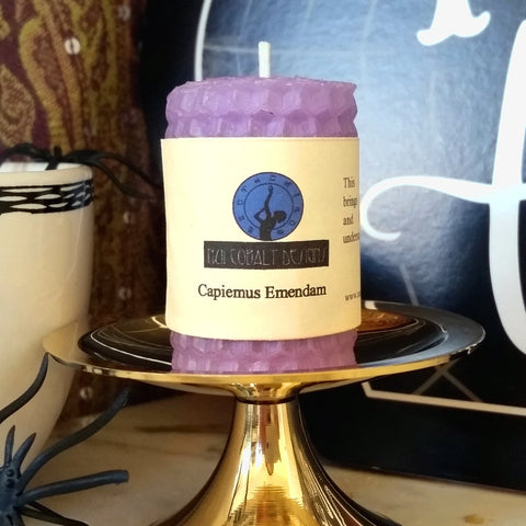 Capiemus Emendam Mini Candle - Nui Cobalt Designs