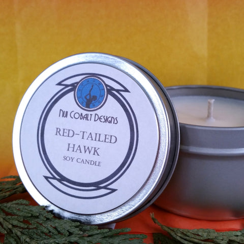 Red-Tailed Hawk Soy Candle